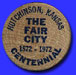 Hutchinson Centennial Wooden Nickel